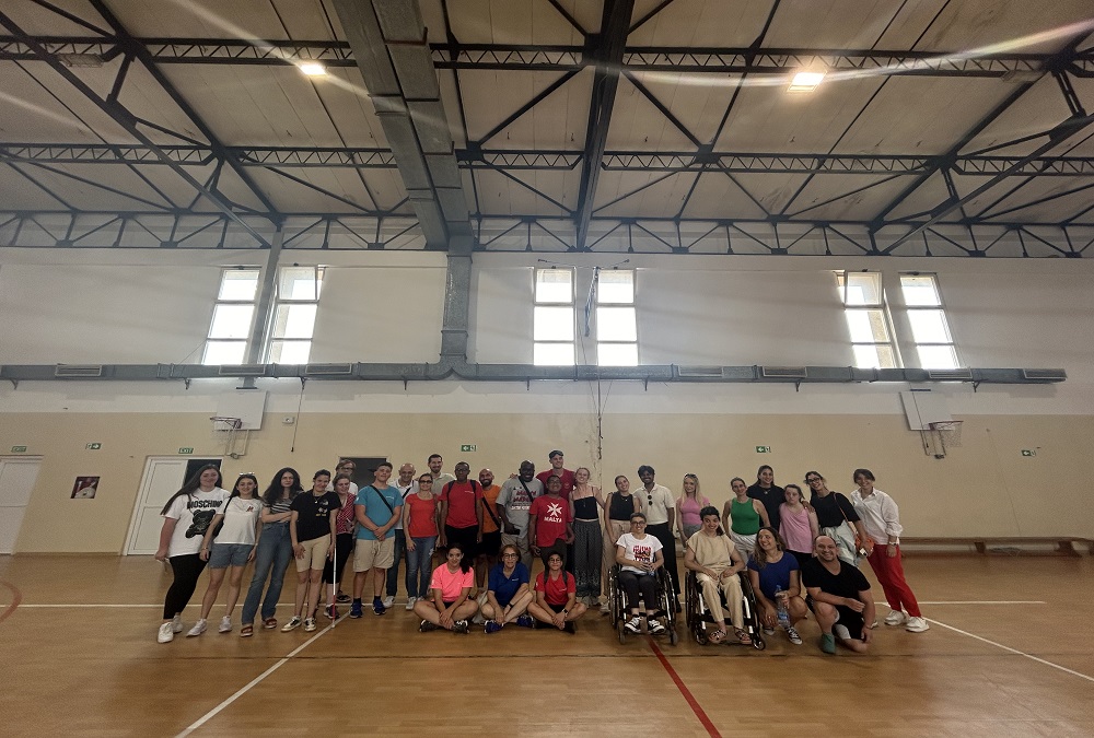 group picture during sports activities